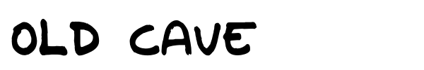 Old Cave font preview